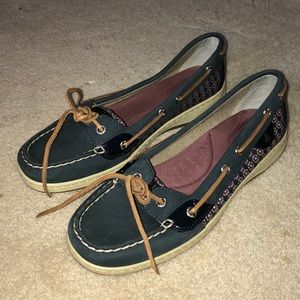 Sperry Top-Siders Blue & Floral Maroon